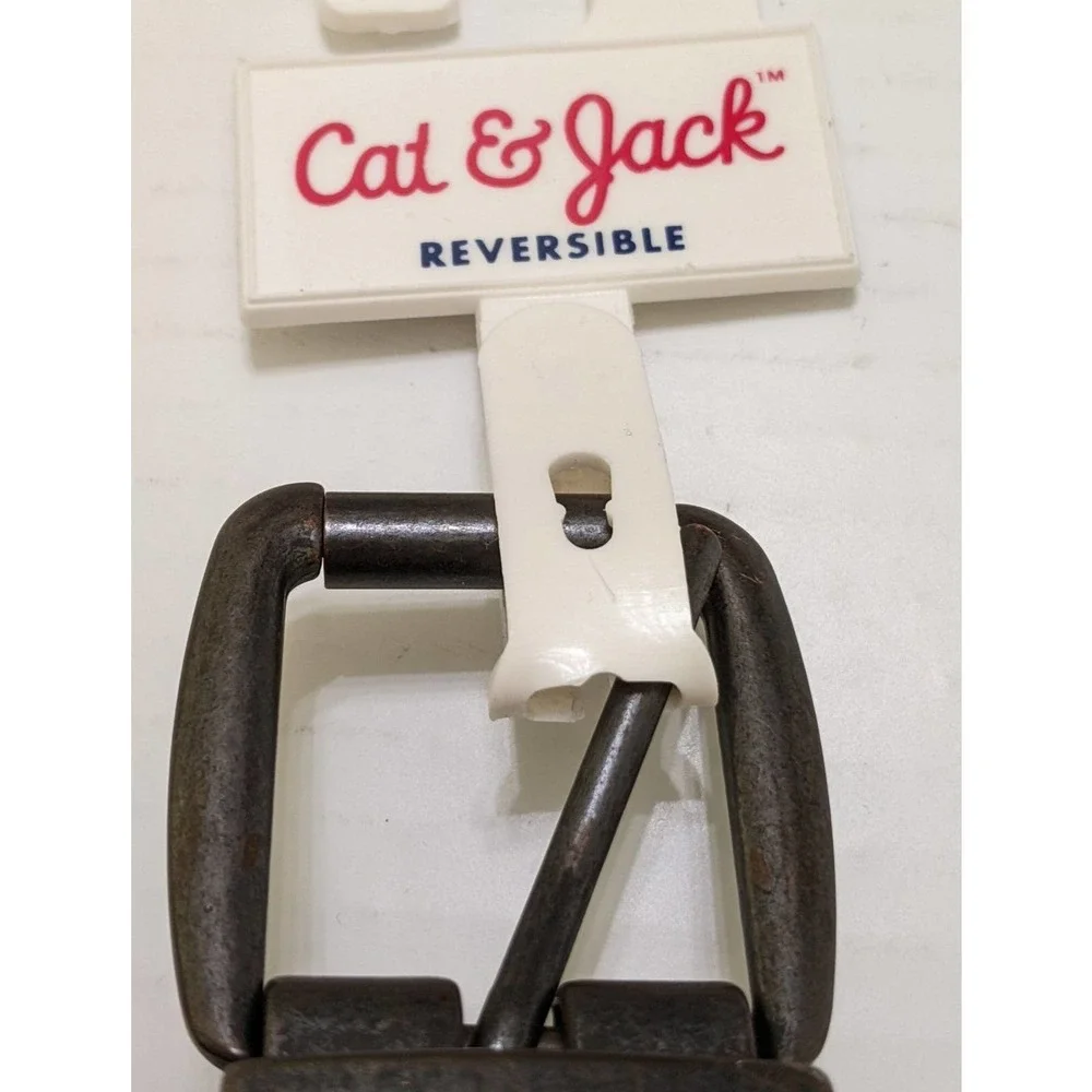 3/$20 m medium boys faux Leather reversible Belt brown vegan cat & jack target